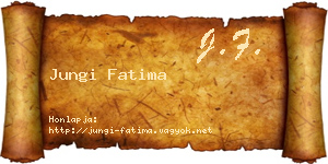 Jungi Fatima névjegykártya